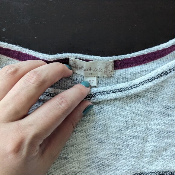 Altar'd State Crochet Sweater Size Medium - Picture 3 of 3